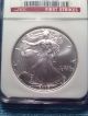 2005 First Strikes Silver Eagle Ms69 Ngc Graded Red Label Silver photo 2