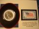 Portrait Of Liberty Coin & Stamp Wb Silver Quarter Dollar & 4 Cents Stamp 1957 Silver photo 1
