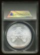 2008 $1 U.  S.  Silver American Eagle Coin +++anacs Slabbed Ms - 70+++ Silver photo 1