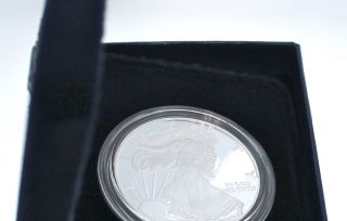 2008 Proof Silver American Eagle W/ Box & Never Been Handled photo
