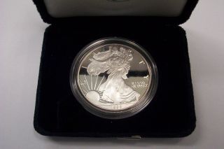 1999 American Silver Eagle 1 Oz.  Proof Coin Box & Papers photo