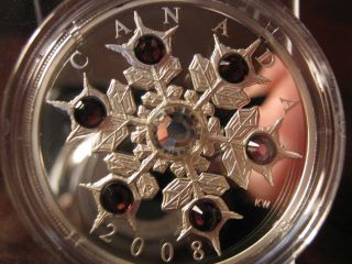 Canada - 2008 - Amethyst Snowflake Proof,  15,  000 Mintage - Scarce photo