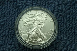 2012 W American Silver Eagle Burnished 1 Troy Oz.  Coin Item 210 photo