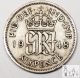 1948 Great Britain Very Fine Vf 6 Six Pence 50% Silver.  0455 Asw C43 UK (Great Britain) photo 1
