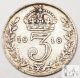 1918 Great Britain Good 3 Three Pence 92.  5% Silver.  0420 Asw C75 UK (Great Britain) photo 1