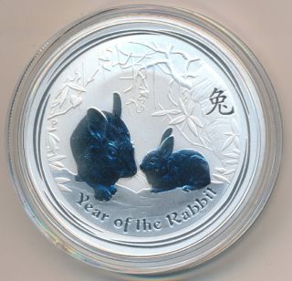 2011 Australia Year Of The Rabbit Lunar Silver One Ounce photo