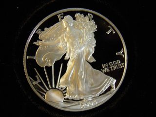 2004 - W 1oz.  Fine Silver American Eagle Dollar Proof Coin (. 99 Reserve S/h) photo
