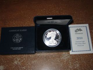 2010 - W Proof United States 1 Ounce Silver American Eagle photo
