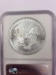 1995 American Silver Eagle $1.  1oz.  Silver Ngc Ms - 69 Silver photo 2