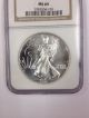 1993 American Silver Eagle $1.  1oz.  Silver Ngc Ms - 69 Silver photo 1
