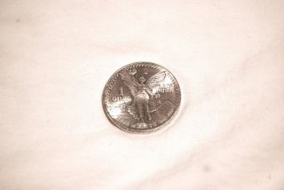 1985 Mexico 1 Troy Oz Pure Silver Libertad Bullion Coin Una Onza Plata Pura 999 photo