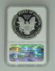 2005 - W $1 Ngc Pf70 Ucameo (proof Silver Eagle) - Pf70 Rare.  999 1oz Bullion Silver photo 1