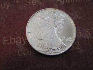 1992 Bu American Eagle Silver Dollar Coin photo