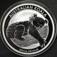 2012 1 Oz Silver Koala - Perth Of Australia - Bullion Coin.  999+ Silver photo 2