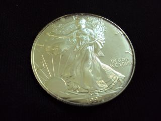 Coinhunters - 1997 American Silver Eagle - State - Toned photo