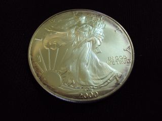 Coinhunters - 2000 American Silver Eagle - State - Lightly Toned photo