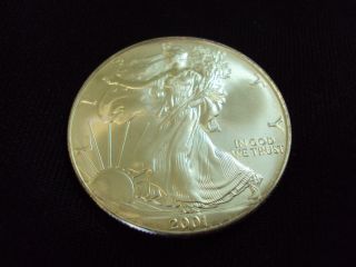 Coinhunters - 2001 American Silver Eagle - State - Light Toning photo