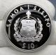 1996 Samoa.  925 Silver Proof 10$ - Unc In Capsule With - Very Scarce Silver photo 4