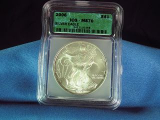 2006 - - Silver Eagle - - Icg - Ms - 70 - - 1440rb50 photo