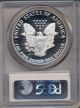 1987 American Silver Eagle Pcgs Certified Proof - 70 Deep Cameo Silver photo 1