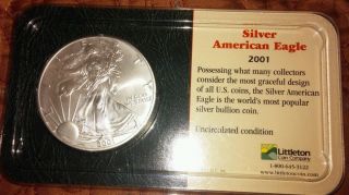 2001 Silver American Eagle Dollar (littleton) photo