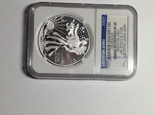 2013 - W (enhanced Finish) Silver Eagle Sp - 69 Ngc First Releases photo