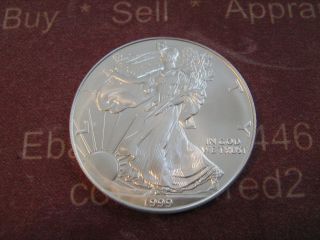 1999 Bu American Eagle Silver Dollar Coin photo