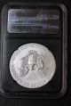 Us 2013 W American Silver Eagle Ngc Ms70 Retro Black Insert 1 Oz.  999 Coin Silver photo 1