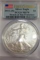 2011 - (s) Pcgs Ms 70 Silver Eagle $1 First Strike Silver photo 1