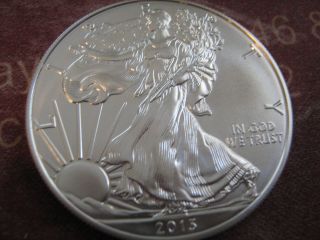 2013 Bu American Silver Eagle Dollar Coin photo