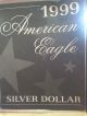 1oz American Eagle.  999 Silver Dollar 1999 Colorized In Case W/ Certificate Silver photo 5