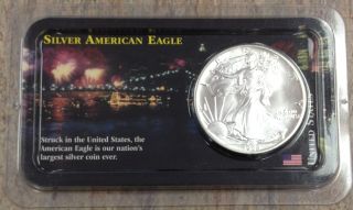1989 American Silver Eagle 1 Oz Fine Silver Dollar photo
