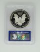 2003 - W $1 Pcgs Pr70 Dcameo (proof Silver Eagle).  999 1 Oz - West Point Label Silver photo 1