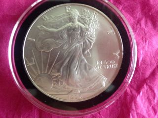 1996 American Silver Eagle,  Key Date Coin,  Brilliant Uncirculated photo