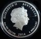 2014 - 5 Oz Australian Lunar Year Of The Horse Bullion Proof Silver Coin Australia photo 2