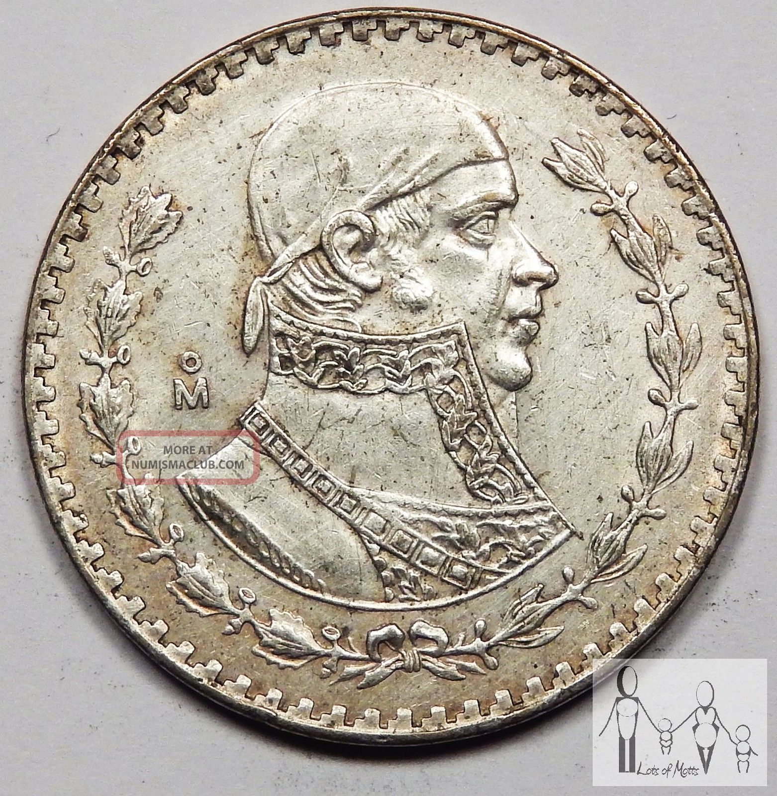 1962 Circulated Mexico Un 1 Peso 10 Silver 0514 Asw 1