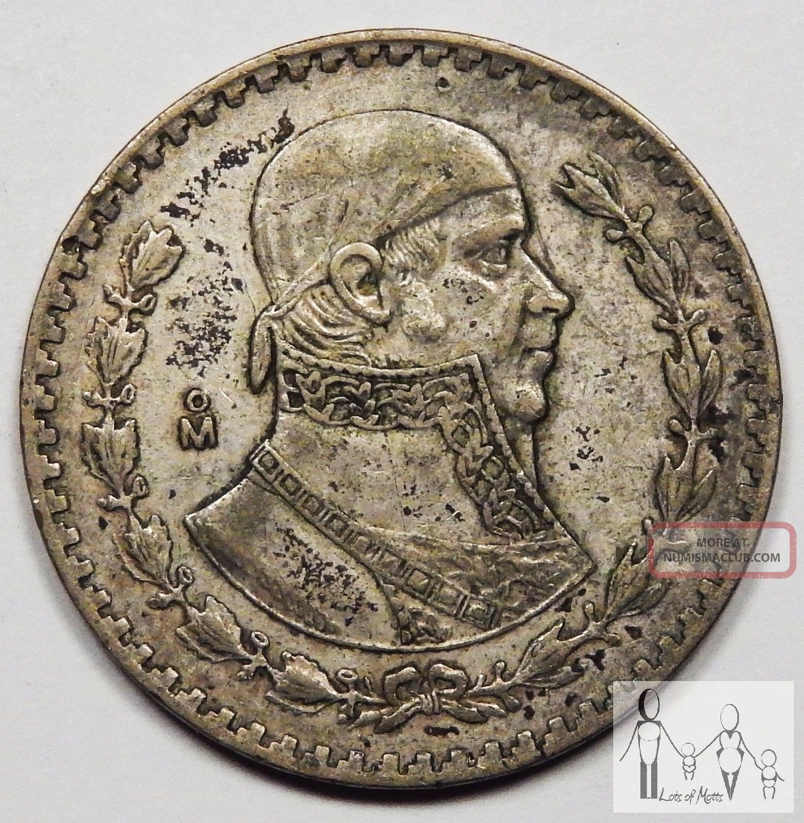 1963 Circulated Mexico Un 1 Peso 10 Silver 0514 Asw 1