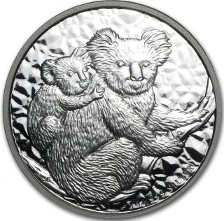 2008 1 Oz Silver Koala Coin - Key Date - Satin Proof - Brilliant Uncirculated photo
