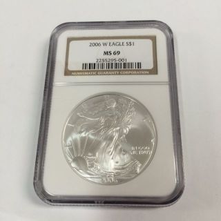 2006 Silver American Eagle (ngc Ms - 69) photo