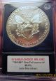 1992 - P Unc - Rare 1oz Pure Silver American Eagle In A Air Tight Case Silver photo 3
