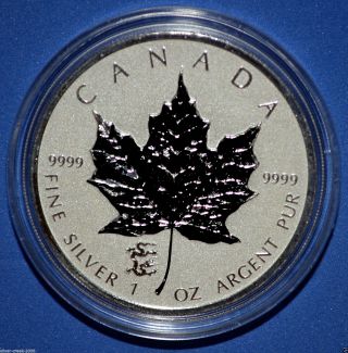 2012 Maple Leaf Dragon Privy Reverse Proof 1 Oz.  9999 Pure Canadian Silver Coin photo