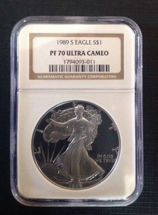 1989 Silver Eagle Ngc Proof 70 photo