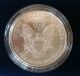 2000 American Eagle One Ounce U.  S.  Silver Dollar,  W/box & Silver photo 2