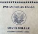 1998 American Eagle One Ounce U.  S.  Silver Dollar,  W/box & Silver photo 5