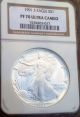 1991 - S $1 Ngc Pf - 70 Ucameo Proof Silver Eagle Rare Contrast Low Population Silver photo 10