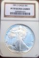1991 - S $1 Ngc Pf - 70 Ucameo Proof Silver Eagle Rare Contrast Low Population Silver photo 2