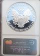 1991 - S $1 Ngc Pf - 70 Ucameo Proof Silver Eagle Rare Contrast Low Population Silver photo 3