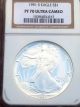 1991 - S $1 Ngc Pf - 70 Ucameo Proof Silver Eagle Rare Contrast Low Population Silver photo 4