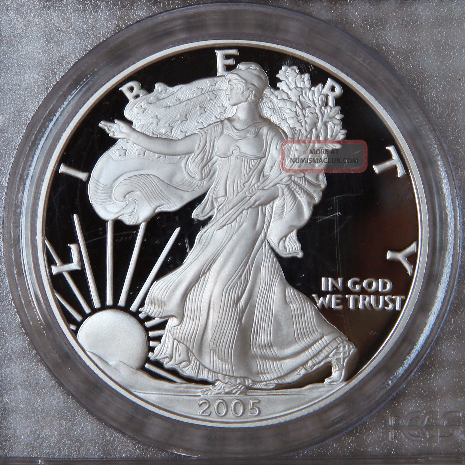 2005 - W Pr70 Dcam American Silver Eagle Ase Pcgs - - S&h