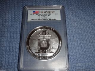 2010 America The Pcgs Atb Ms69dmpl Hot Springs Coin With First Strike photo